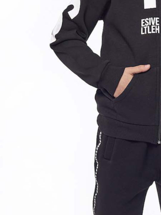 Hashtag Kids Sweatshirt Cardigan Black