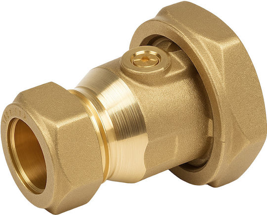 Giacomini Ball Valve Fitting R252y003 Pump Connection Diameter 22mm X 1 1/2" Internal Thread Brass