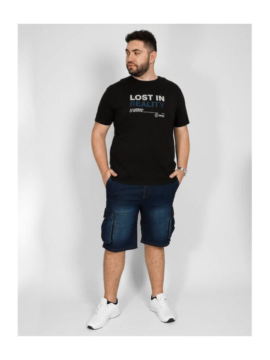 Herrenshorts Jeans Marineblau