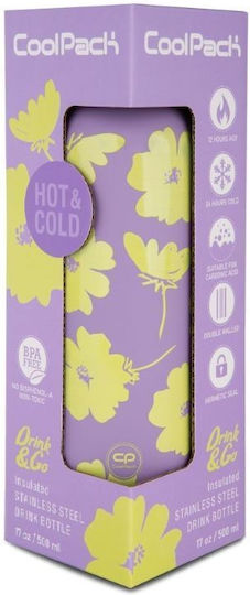 Coolpack Coolpack Thermosflasche Rostfreier Stahl 500ml Bonet Floren Lila