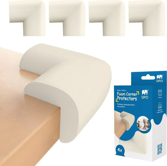 Baby Wise For Edges & Corners made of Foam in White Color 4pcs