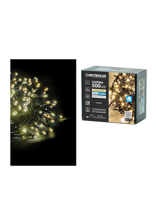500 Λαμπάκια LED 13μ. Θερμό Λευκό σε Σειρά 500 Λαμπάκια LED 13μ. Θερμό Λευκό σε Σειρά