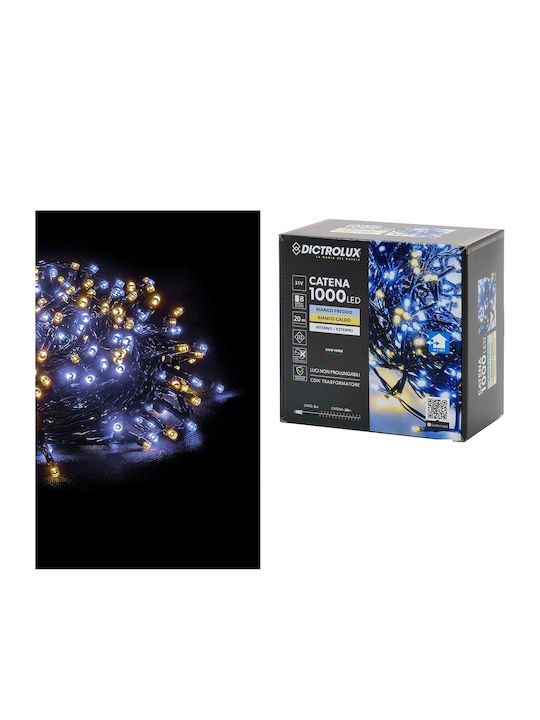 1000 Λαμπάκια LED 22μ. Ψυχρό Λευκό σε Σειρά 1000 Λαμπάκια LED 22μ. Ψυχρό Λευκό σε Σειρά