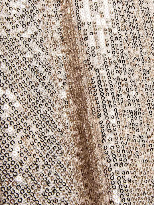 Children's Dress with Sequins Gold