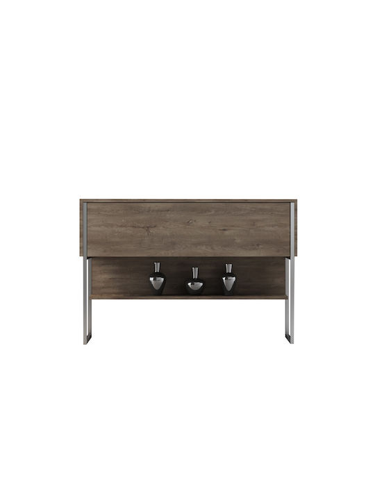Συρταριέρα Κρεβατοκάμαρας Silver, Walnut 120x30x80cm