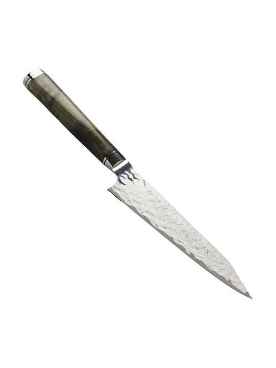 Ryusen Messer Santoku aus Damaststahl 17.5cm