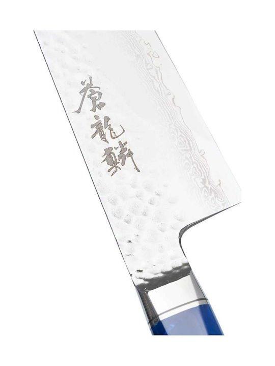 Ryusen Cuțit Santoku din Oțel Damasc 17cm