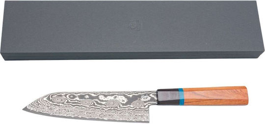 Ryusen Bonten Unryu KAI Μαχαίρι Santoku από Δαμασκηνό Ατσάλι 17.5cm