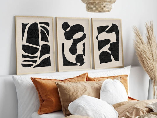 Set MDF Paintings Frame 3 Pieces Huhu201 50 x 70 693bse1485 50x70 Cm