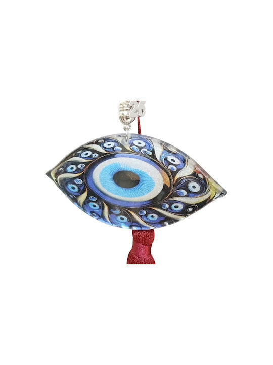 Kalliopi Silver Handmade Окачен Гоури Горелка Син от Стъкло 2026 5x11см 1бр
