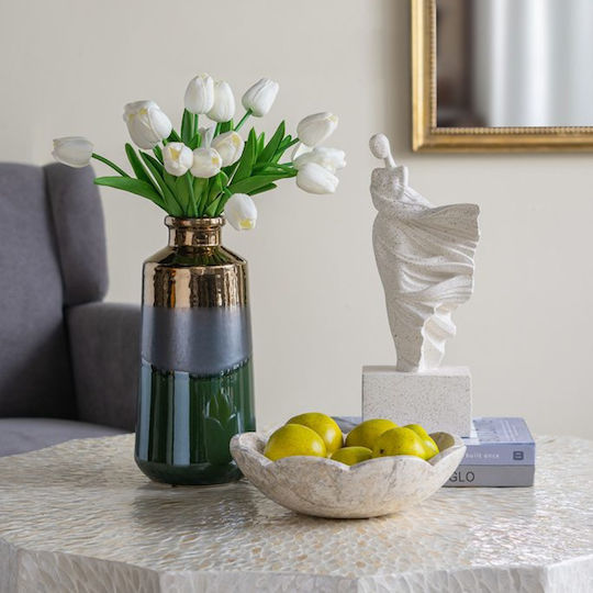Artekko Decorative Vase Electric Green 14x14x30cm