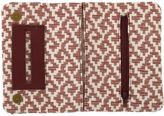 Mestango Fabric Tobacco Pouch With Magnetic Clasp 15.5x8cm White
