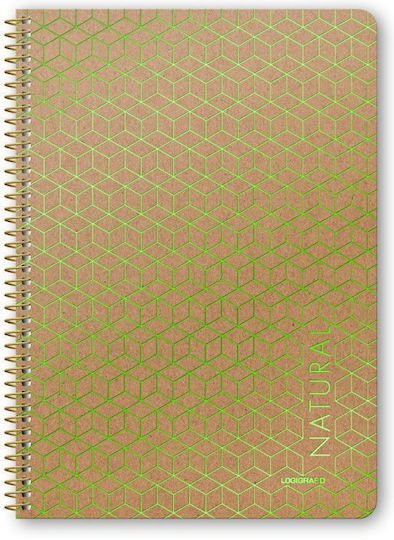 Logigraf Σπιράλ Τετράδια Ριγέ Α4 90 Φύλλων 3 Θεμάτων Wirelock 6τμχ (Διάφορα Σχέδια)