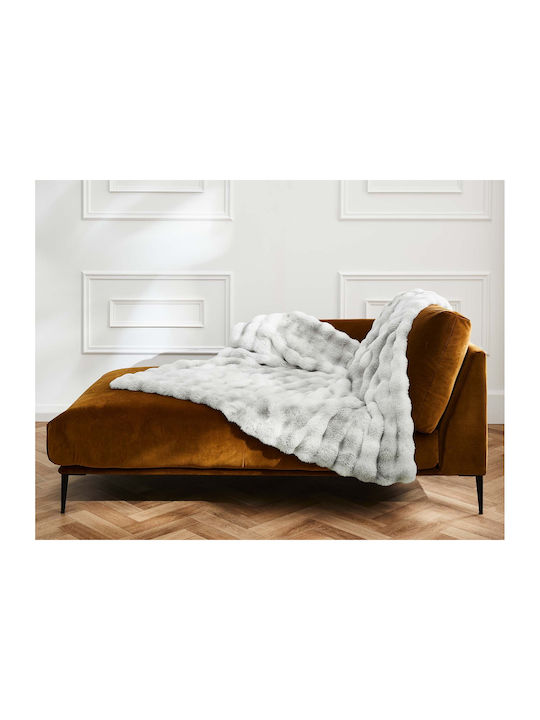 Douceur d'Intérieur Κουβέρτα Fleece Ημίδιπλη 180x220εκ. Grey