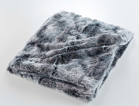 Douceur d'Intérieur Κουβέρτα Fleece Καναπέ 125x150εκ. Grey