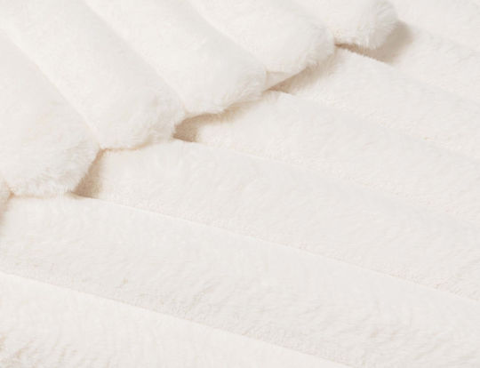Douceur d'Intérieur Κουβέρτα Fleece Καναπέ 125x150εκ. White
