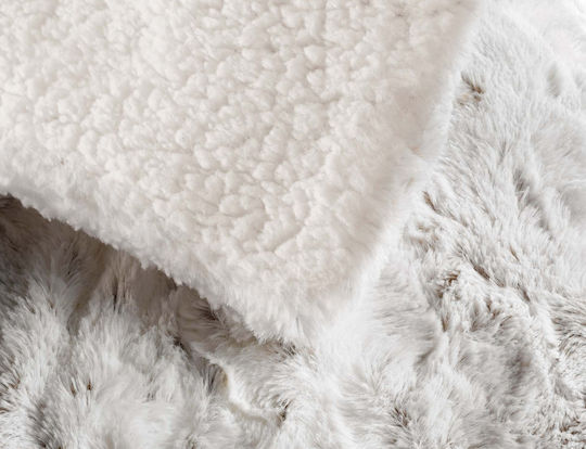 Douceur d'Intérieur Κουβέρτα Sherpa Ημίδιπλη 180x220εκ. White