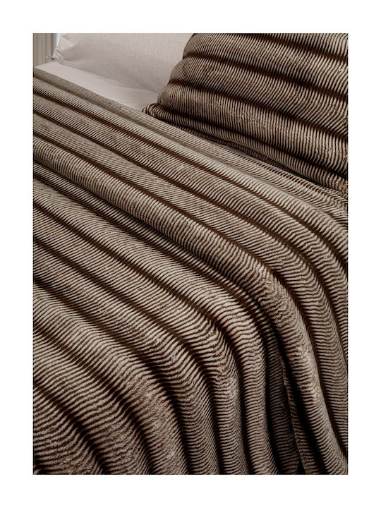 Guy Laroche Gazelle Blanket Fleece King Size 260x240cm Beige