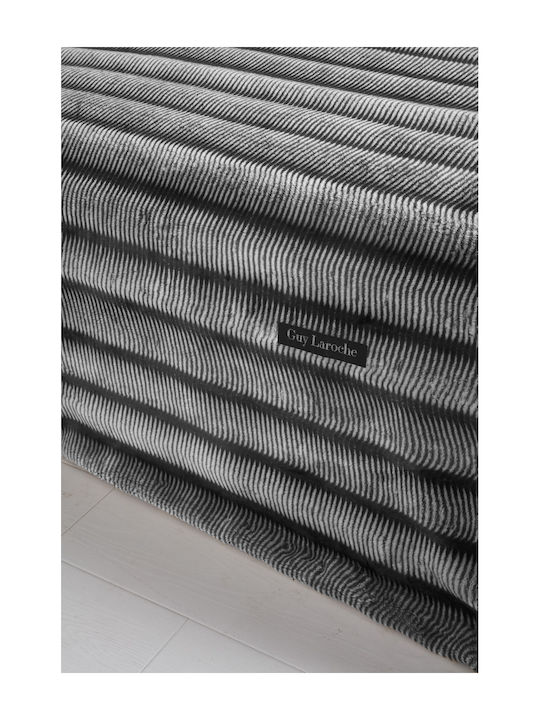 Guy Laroche Gazelle Blanket Fleece King Size 260x240cm Gazelle Black