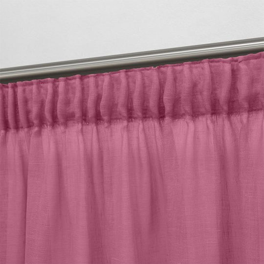 Lino Home Vorhang mit Bleistiftfalten Fuchsie 150x295cm