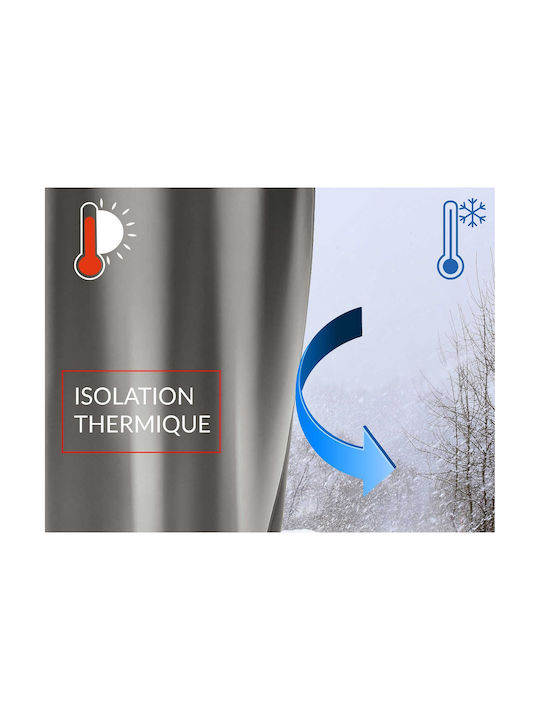 Douceur d'Intérieur Curtain Window with Grommet Gray 140x260cm