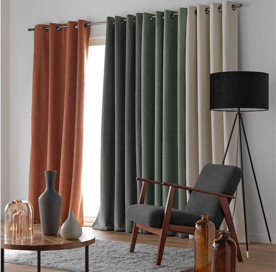 Douceur d'Intérieur Verdunkelung Vorhänge mit Grommets Graue 140x260cm Douceur d'Intérieur Verdunkelung Vorhänge mit Grommets Graue 140x260cm