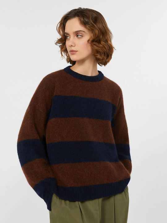 Damen Pullover Wolle Wine Coloured