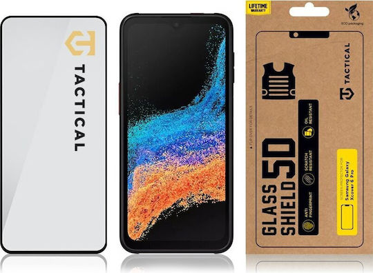 Tactical Glass Shield 5D Full Face Tempered Glass Μαύρο (Galaxy XCover6 Pro)