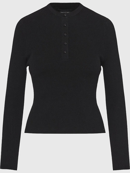 Women's Long Sleeve Sweater Black