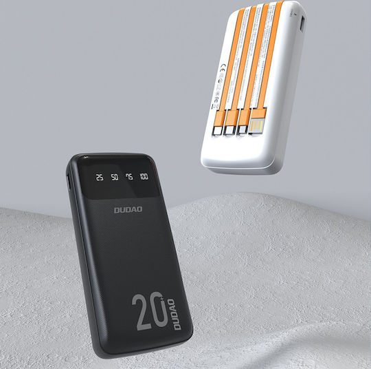 Dudao K6Pro + Power Bank 20000mAh Black