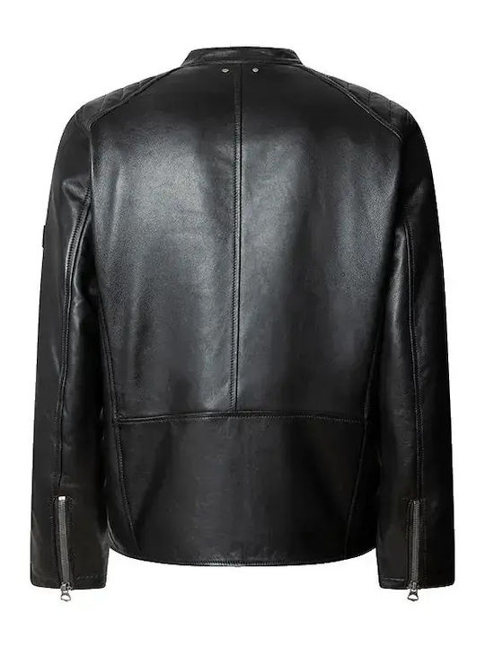 Leather Jacket Biker Black