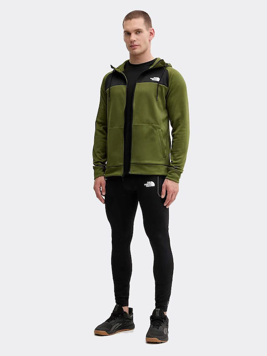 The North Face Reaxion Green with Hood