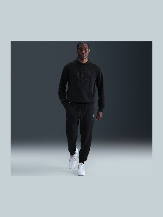 Тенис Суитшърт Dri-FIT Фуутър с Качулка Черен / Антрацит