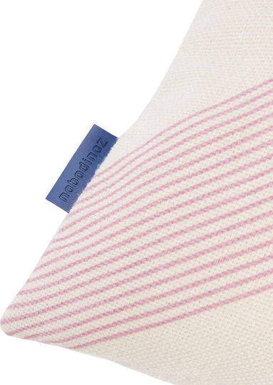 Nobodinoz Μαξιλάρι Lilac Diagonal Stripes 30x50εκ.