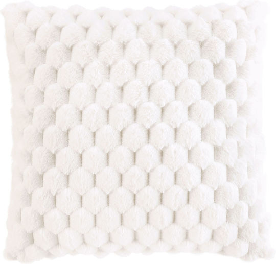 Douceur d'Intérieur Perna De Canapea Din Blană Natural 45x45cm