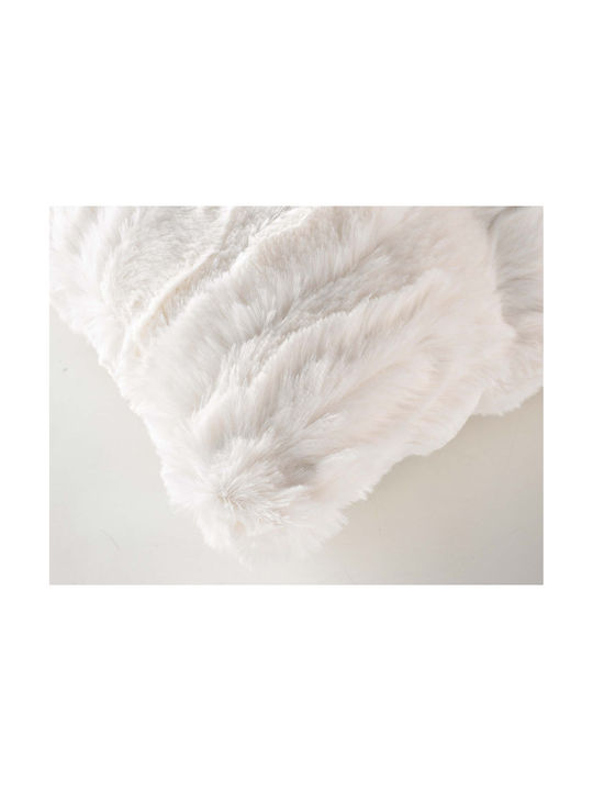 Douceur d'Intérieur Μαξιλάρι Καναπέ από Γούνα Natural 45x45εκ.
