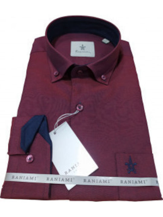 Дълъг ръкав Риза Bordeaux, Dark Blue