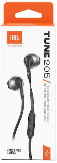JBL Tune 205E Слушалки Безжични Стерео с жак 3.5mm Черен