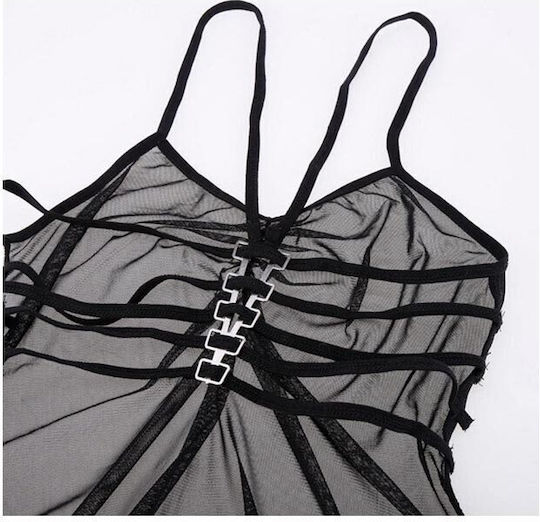 Sexy Fishnet Bodysuit Lingerie Set Black Sexy Lingerie Set One Size Aria Trade