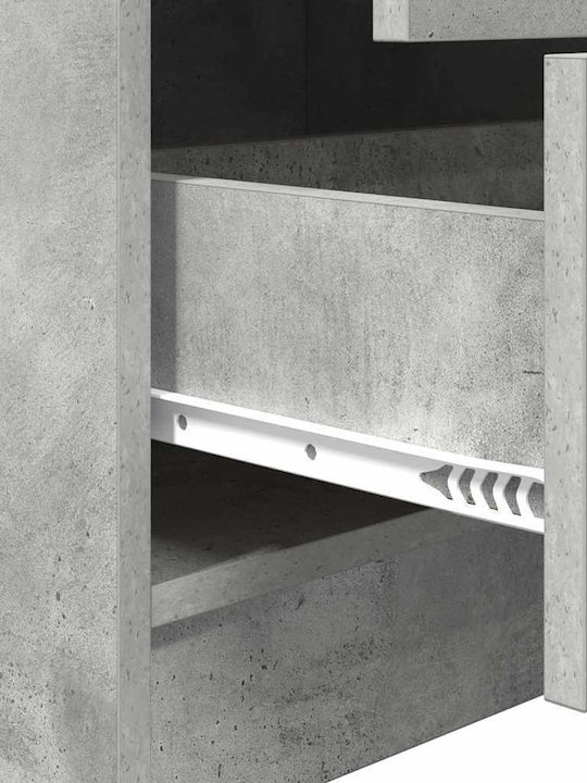 Desk Wooden Concrete Grey 70x40x76cm