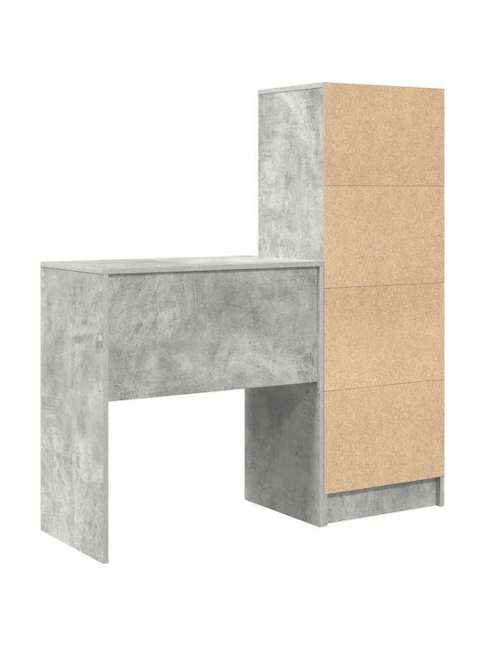Desk Wooden Concrete Grey 70x40x76cm