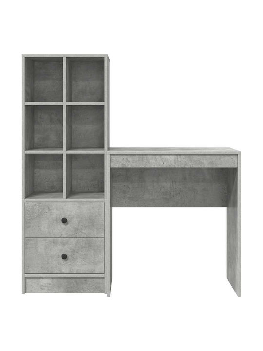 Desk Wooden Concrete Grey 70x40x76cm