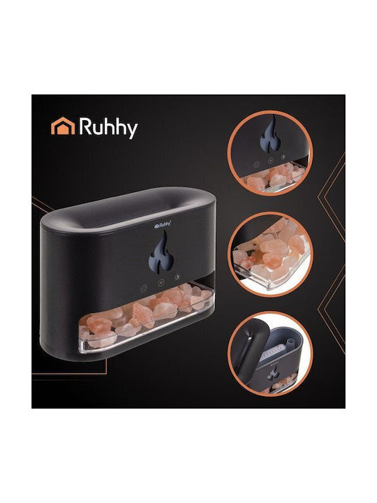 Ruhhy LED Устройство за ароматерапия с таймер Черен 250мл 26417