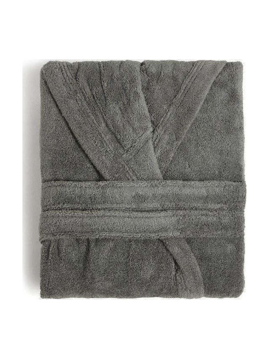 Aigaion Νua Cotton Bademantel mit Kapuze Heather 320gr/m²