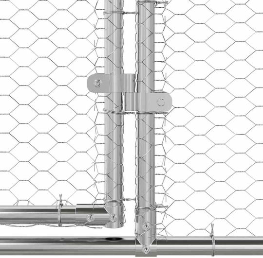 vidaXL 3368318 Μεταλλικό Κλουβί για Πτηνά 600x200x198.5εκ.