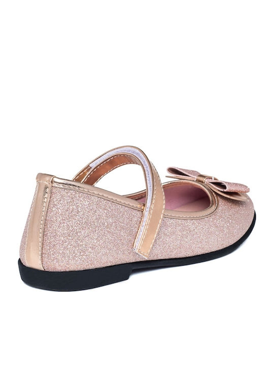 Kids Ballerinas with Hoop & Loop Closure Pink