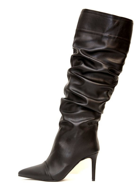 Damenstiefel mit hohem Absatz Schwarz