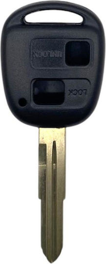 Car Key Shell with Blade with 2 Buttons Type for Toyota