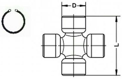 Cross Shaft Center Suzuki Jimny-vit-samurai 4wd 61.3x23.8 Uj313-p221