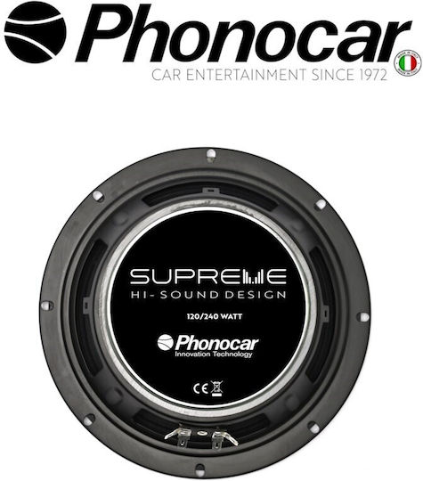 Phonocar Auto-Lautsprecher Supreme 8" mit 120W RMS (Tieftöner)